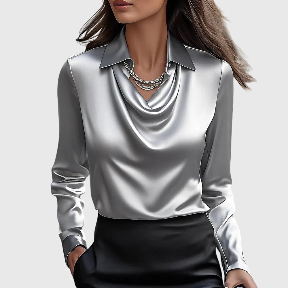 Élodie™ | Chemisier Satin Doux