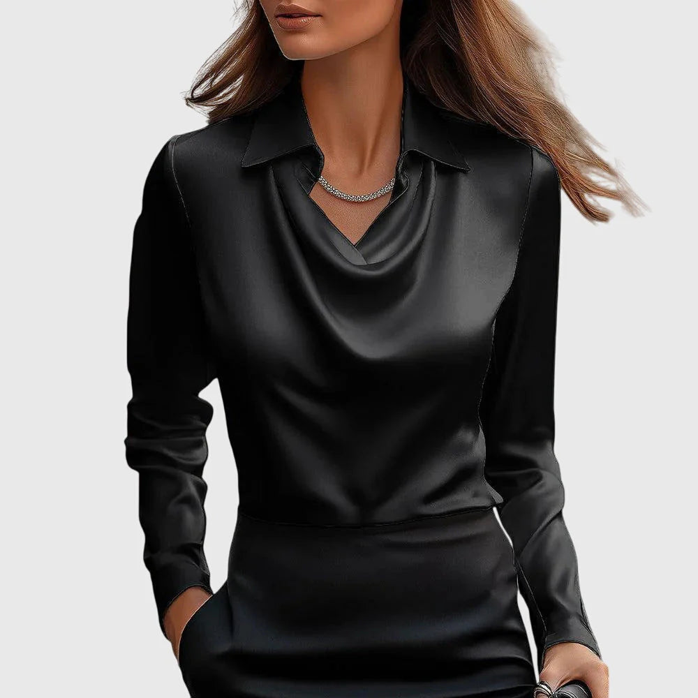 Élodie™ | Chemisier Satin Doux