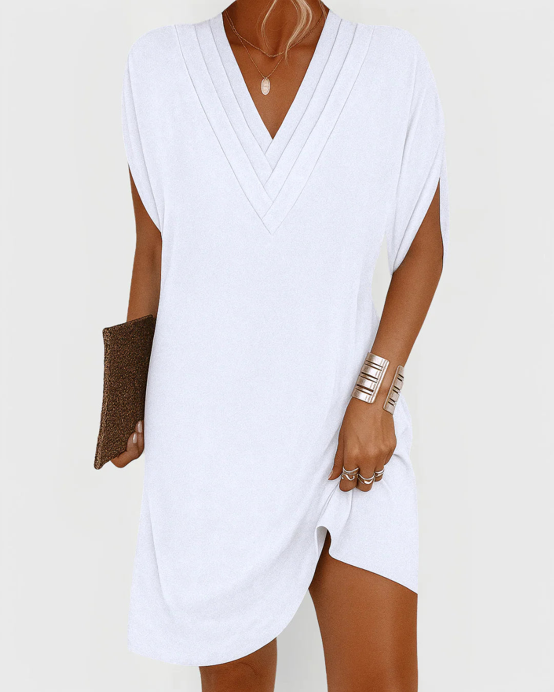 Lévianne™ | Robe Élégante à Col en V