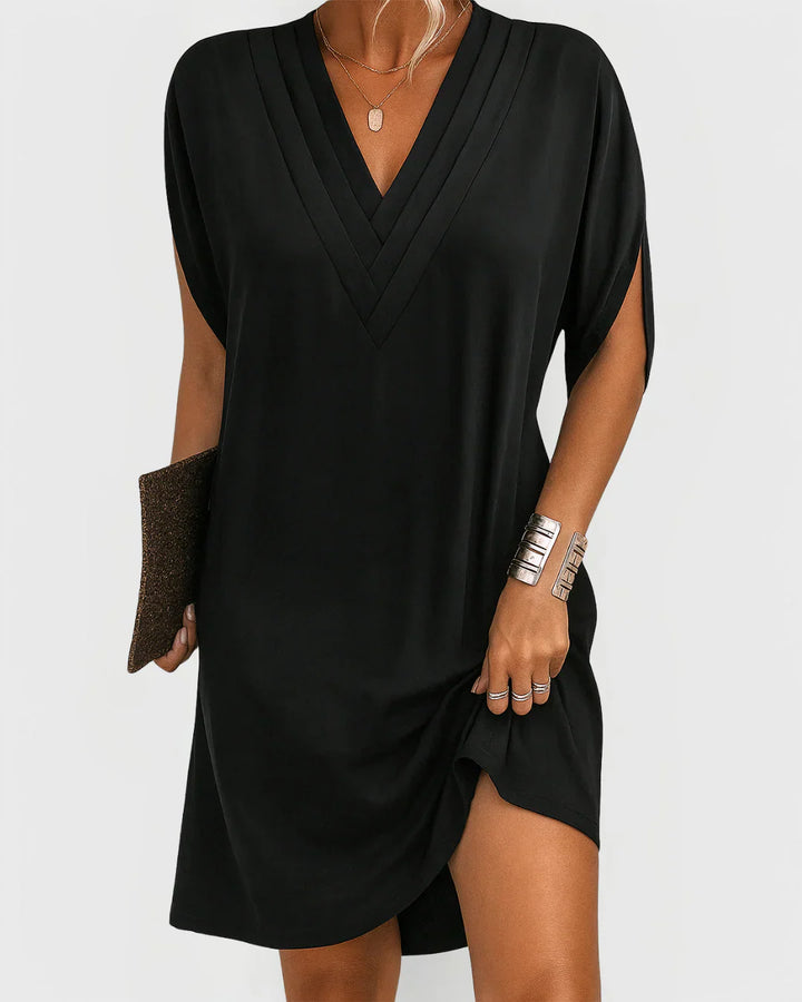 Lévianne™ | Robe Élégante à Col en V