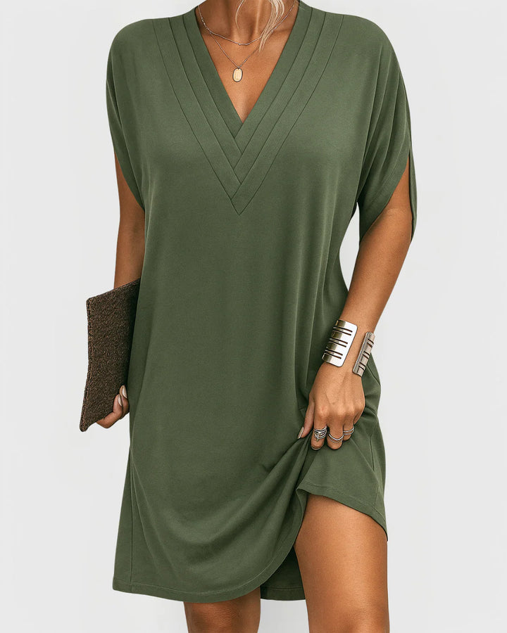 Lévianne™ | Robe Élégante à Col en V