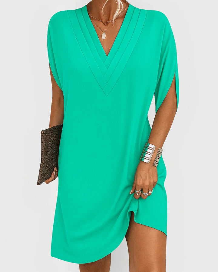 Lévianne™ | Robe Élégante à Col en V