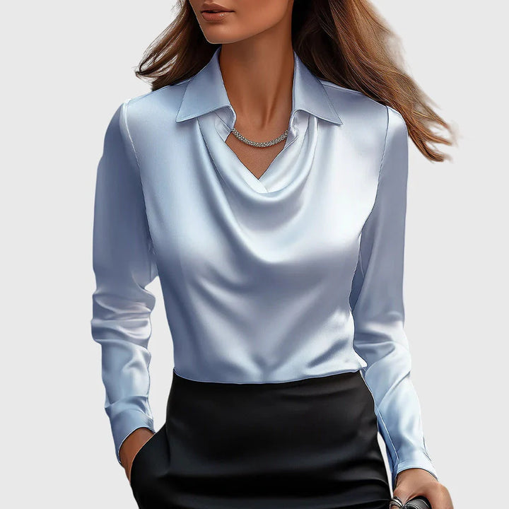 Élodie™ | Chemisier Satin Doux