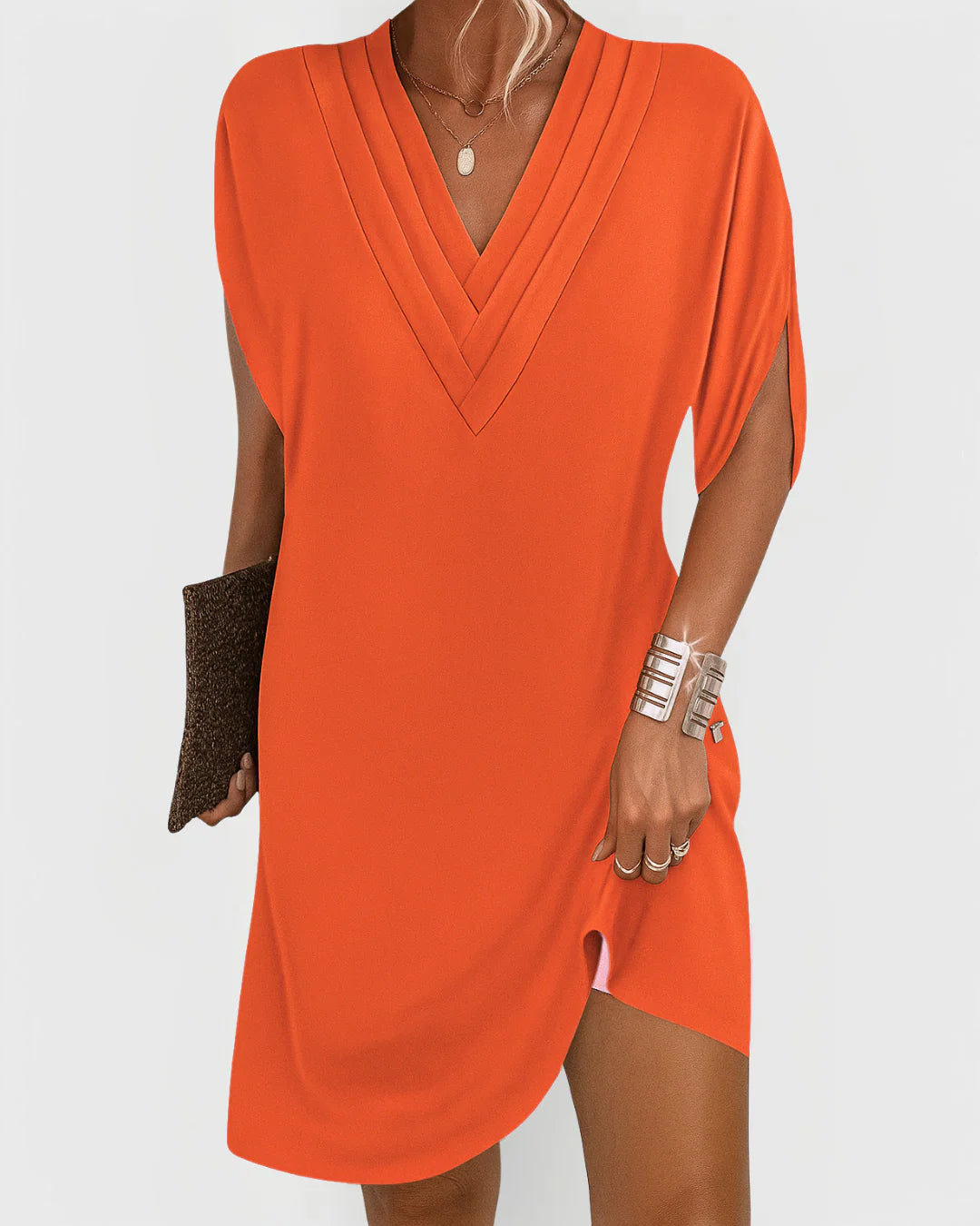 Lévianne™ | Robe Élégante à Col en V