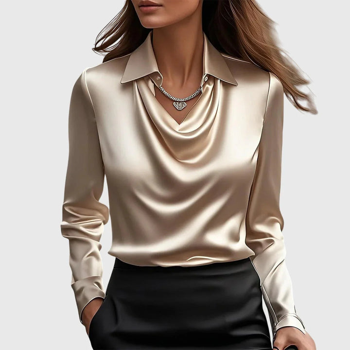 Élodie™ | Chemisier Satin Doux