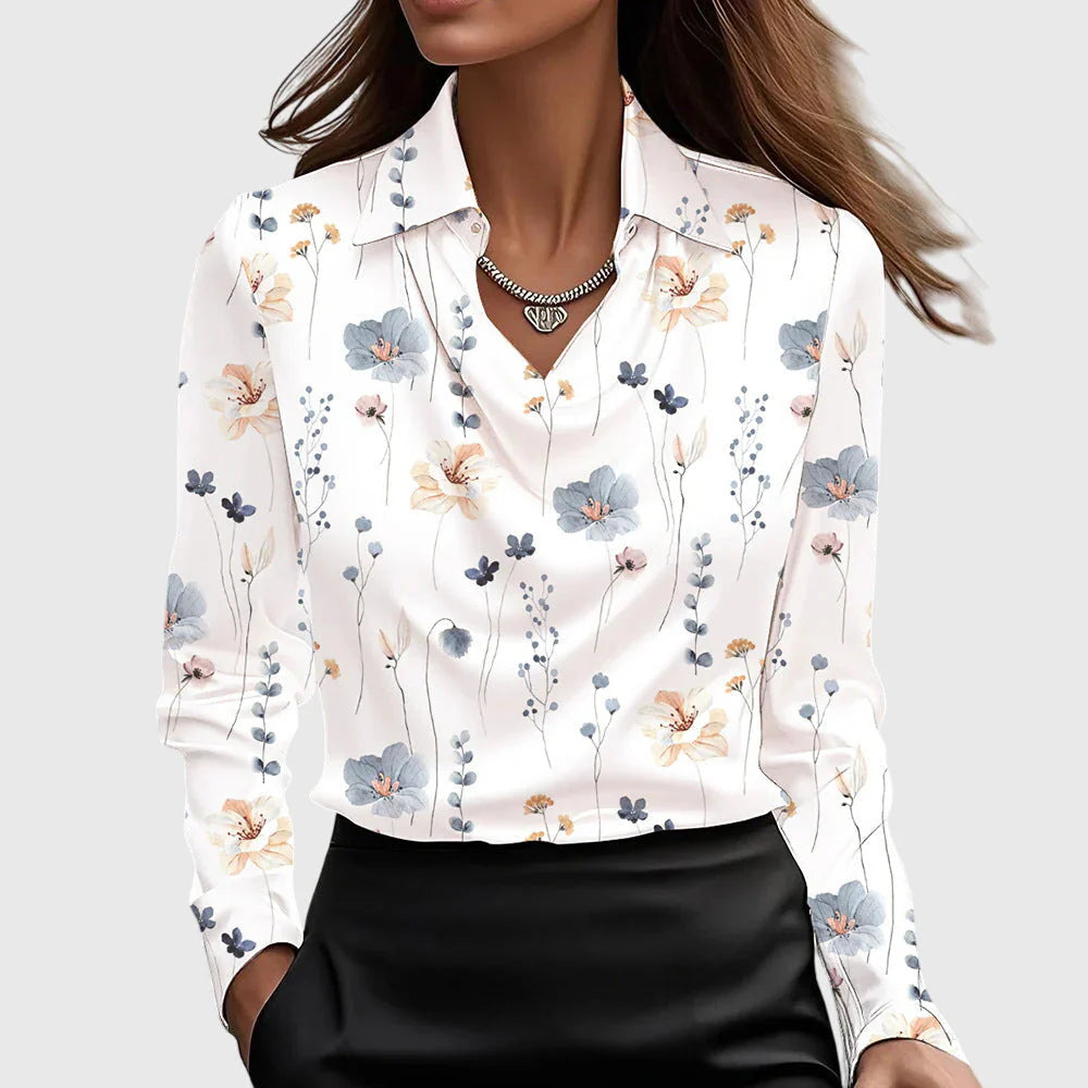 Élodie™ | Chemisier Satin Doux