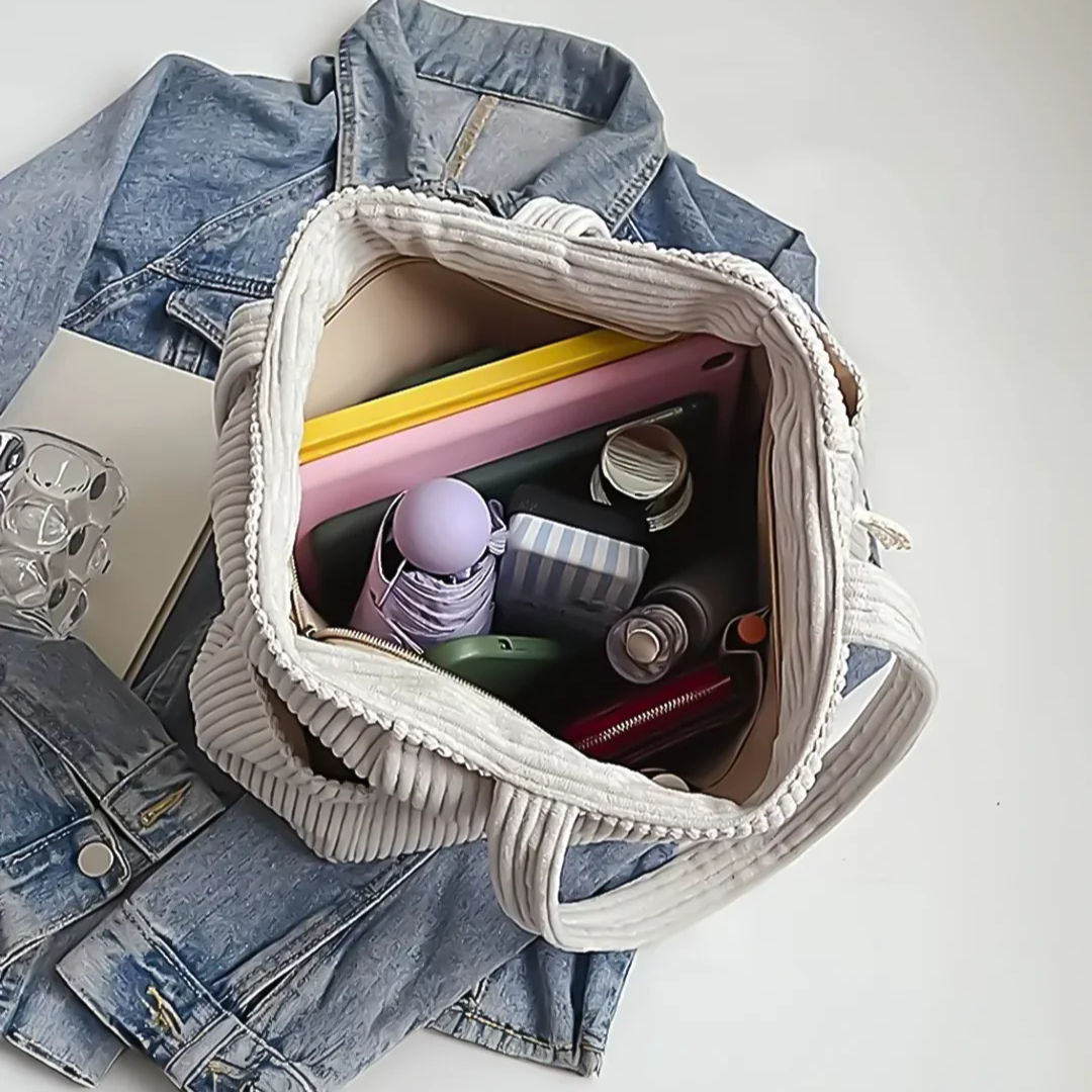 Sabine™ | Sac fourre-tout côtelé