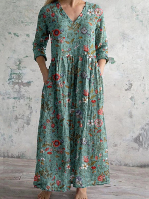 Amélisse™ | Robe Longue Bohème Fleurie