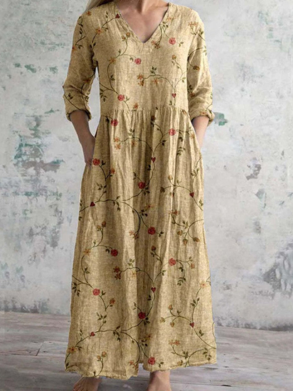 Amélisse™ | Robe Longue Bohème Fleurie