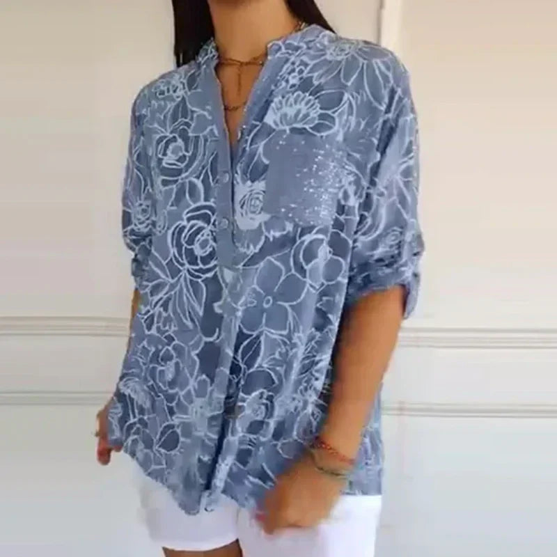 Élysiane™ | Blouse à Imprimé Floral