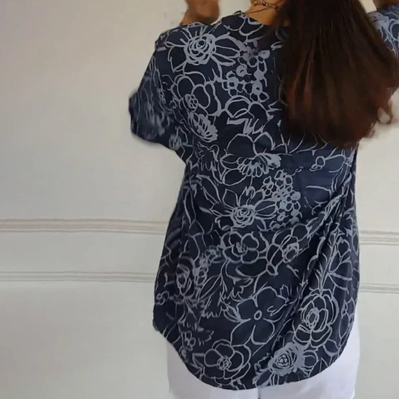 Élysiane™ | Blouse à Imprimé Floral